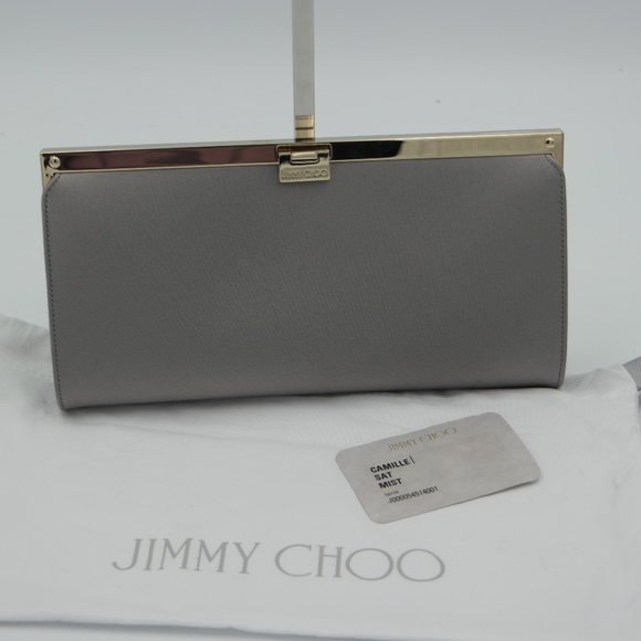 Jimmy Choo Handbags - NWT Jimmy Choo Camille Satin Clutch Purse